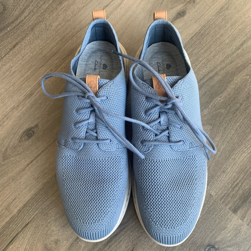 Clarks Mens Step Urban Mix Sneaker, Blue Gray Textile size 12